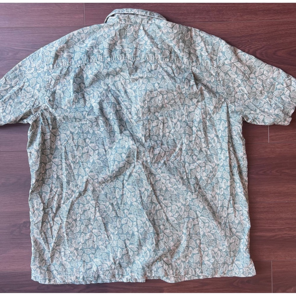 LL Bean Mens XL Traditional Fit Seashell Print Cotton Button Down Shirt 300229 - Picture 4 of 6